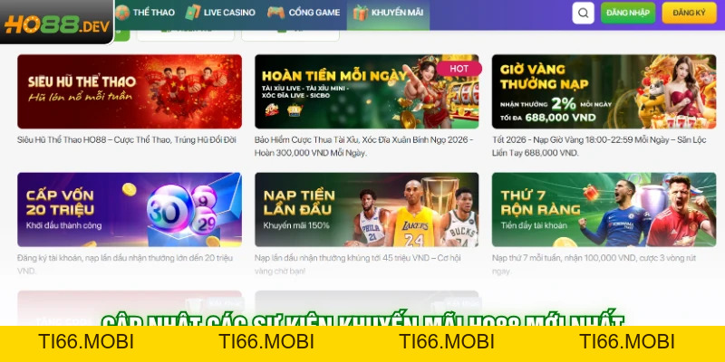 Khuyến Mãi HO88 - Tổng Hợp 5 Sự Kiện Thưởng Lớn Tại Nhà Cái Khuyến Mãi HO88 - Tổng Hợp 5 Sự Kiện Thưởng Lớn Tại Nhà Cái